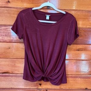Mission twist front t-shirt
